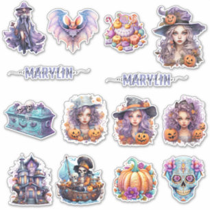 STICKER DÉCORER VOTRE HALLOWEEN PARTY AVEC LE NOM PERSONNA