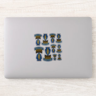 Sticker Découpe de bérets verts des forces spéciales