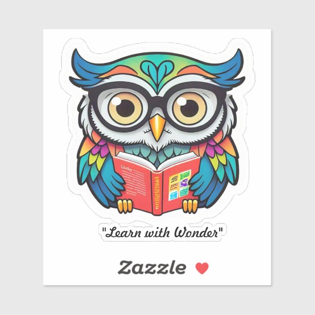 Sticker "Découvrez de nouveaux livres" (Feuille)