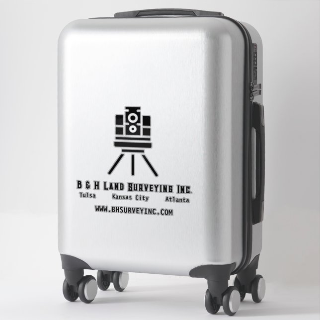 Sticker Décret commercial minimaliste d'arpenteur-géomètre (Sur valise)