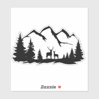 Sticker Deer et faire vinyle autocollant.