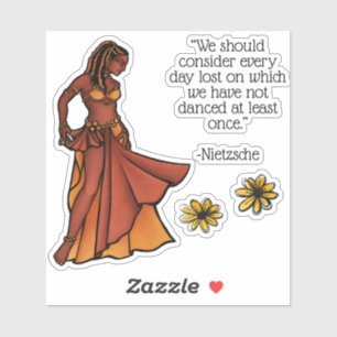 Sticker Déesse de la danseuse du ventre Nubian