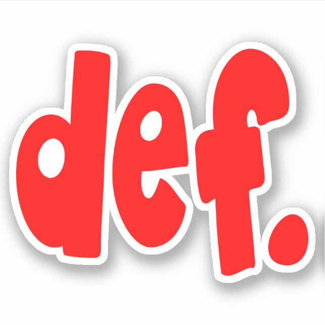 Sticker déf. (Devant)