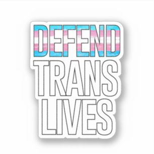 Sticker Défendre les vies trans