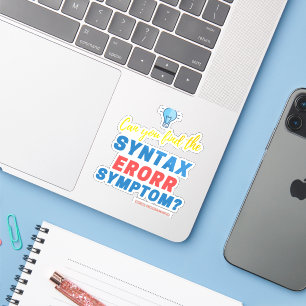 Sticker Défi d'erreur de syntaxe COBOL T-shirt pour codeur