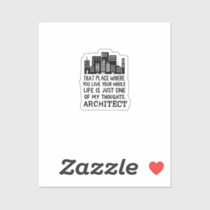 Sticker Définition d'architecte