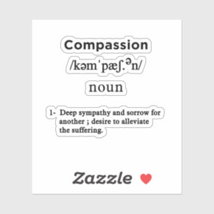 Sticker définition de compassion