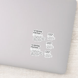 Sticker Définition du racisme systémique