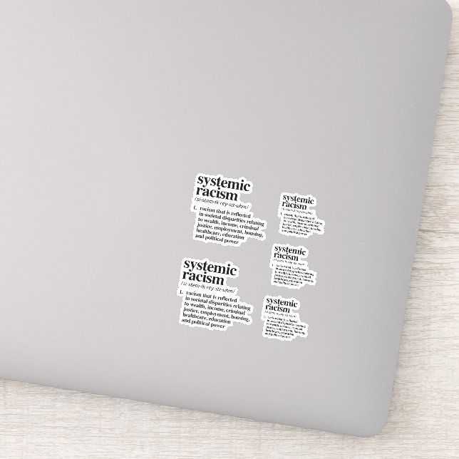 Sticker Définition du racisme systémique (Détail)