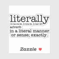 Définition littérale Grammaire anglaise