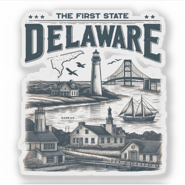 Sticker Delaware (Devant)