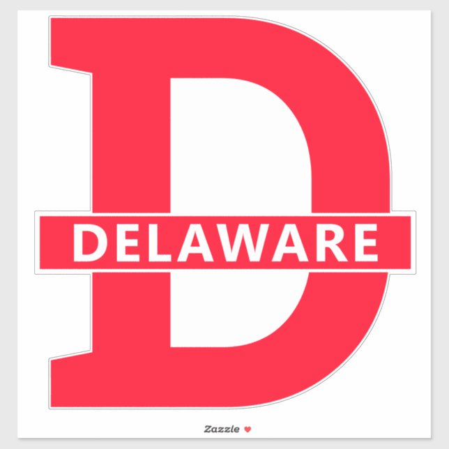 Sticker Delaware (Feuille)