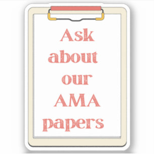 Sticker Demandez-nous nos documents AMA