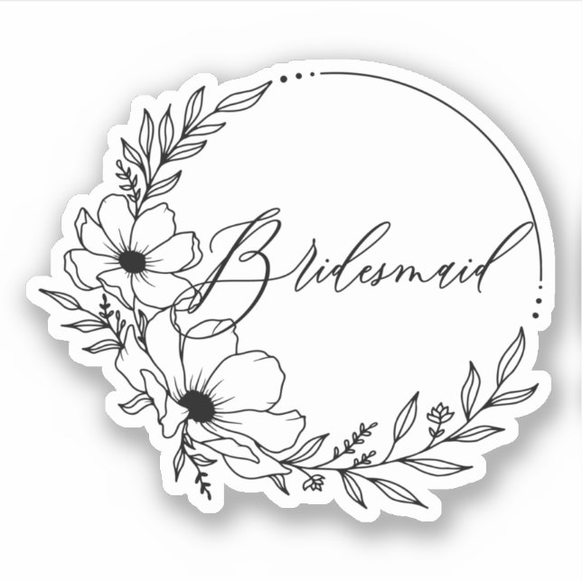 Sticker demoiselle (Devant)