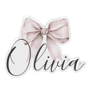 Sticker Demoiselle d'honneur nom rose Elle Noue les Fils 