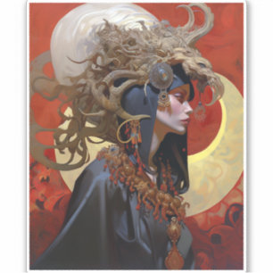 Sticker Demon Queen Imaginaire Art