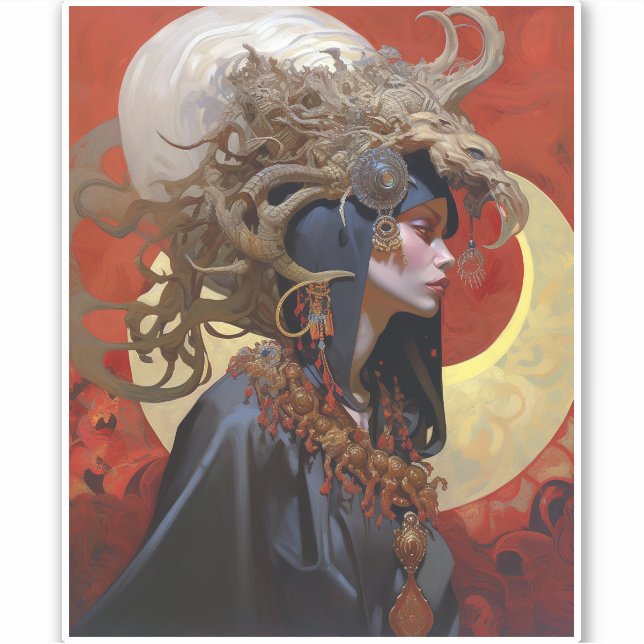 Sticker Demon Queen Imaginaire Art (Devant)