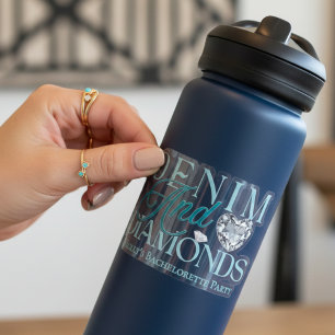 Sticker Denim et Diamants - Conception de Bachelorette Occ