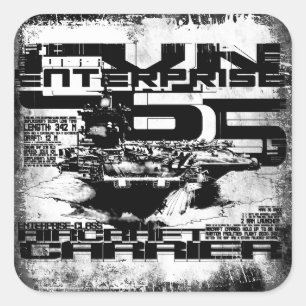 Sticker d'entreprise de porte-avions