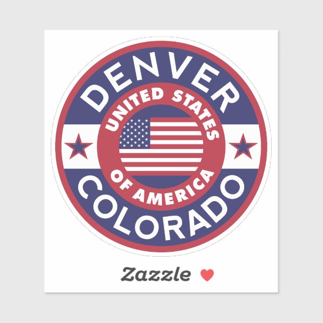 Sticker DENVER, Colorado (Feuille)