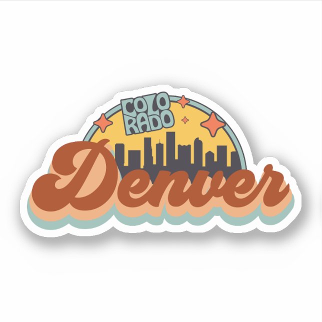 Sticker Denver, Colorado (Devant)