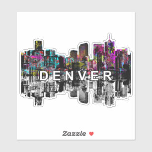 Sticker Denver, Colorado en graffiti