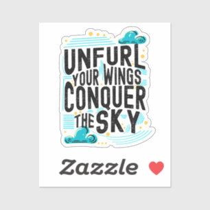 Sticker Déployez vos ailes à la conquête de la Sky Line Ar