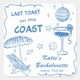 Sticker Dernier de la plage toast Coast Bacheloret