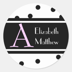 Sticker Dernier et prénom de Personnaliser blanche