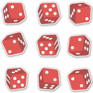 Sticker Dés de craps de casino