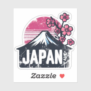 Sticker Design d'autocollants de voyage japonais avec des