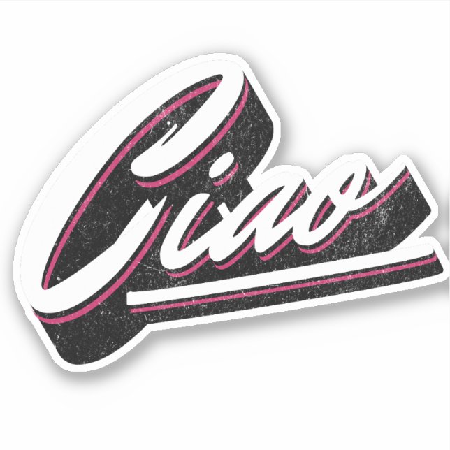 Sticker Design de texte Ciao (Devant)