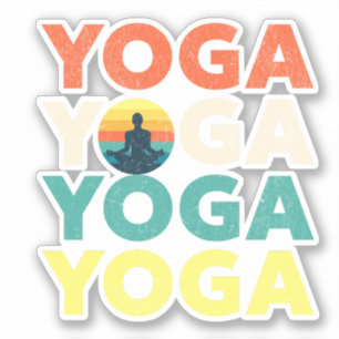 Sticker Design de texte Yoga