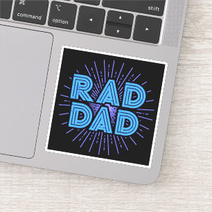 Sticker Design de typographie de Rad Papa FÊTE DES PÈRES