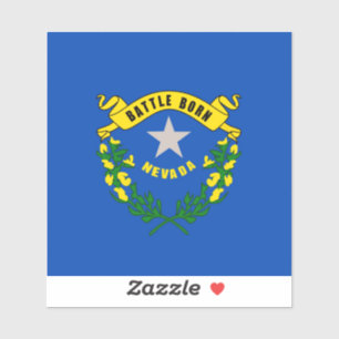 Sticker Design du drapeau d'état du Nevada