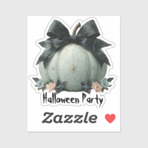 Sticker Design élégant Citrouille Halloween Party