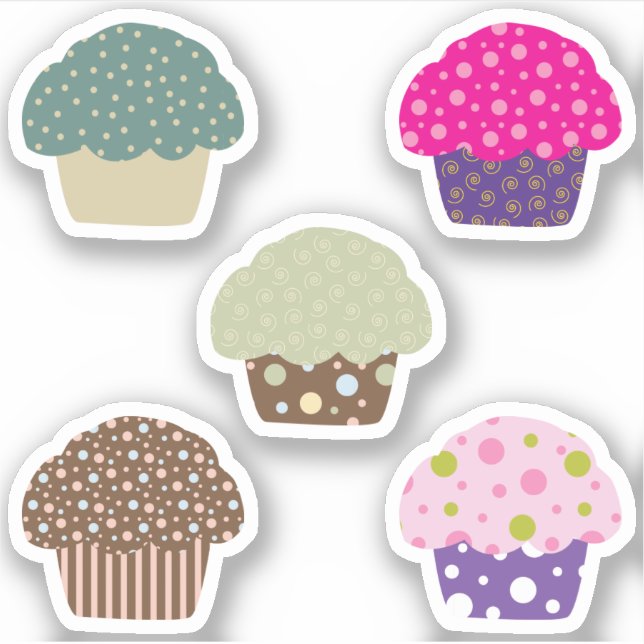 Sticker Design Motif d'illustration de gâteau de givre dou (Devant)