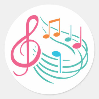 sticker design of Music