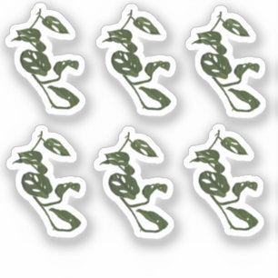 Sticker Design Plante de dessin de la vigne Monste