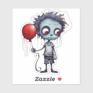 Sticker design Zombie de dessin cool