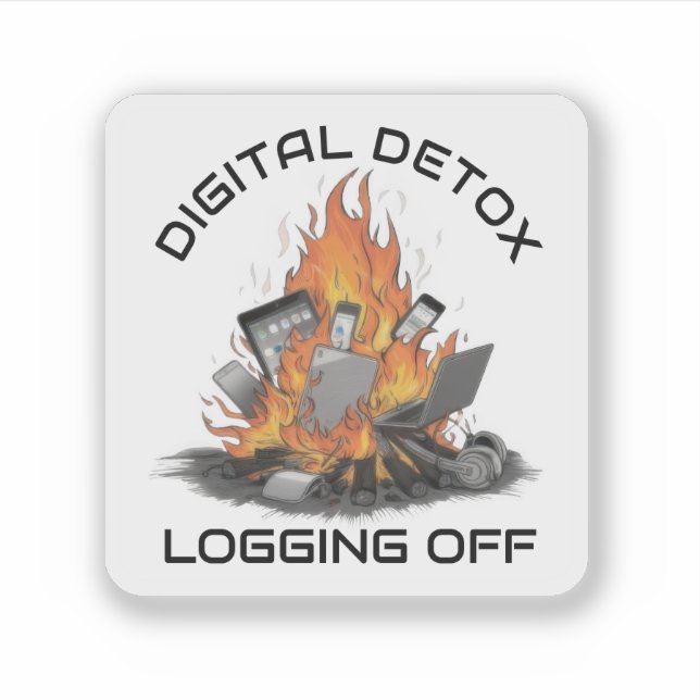 Sticker Désintoxication numérique (Devant)
