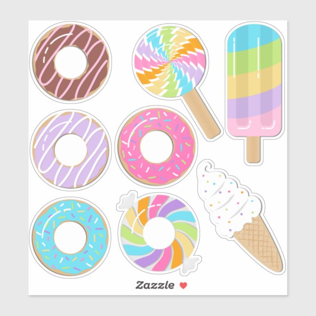 Sticker Dessert (Feuille)