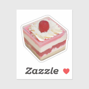 Sticker Dessert de noix de coco aux fraises