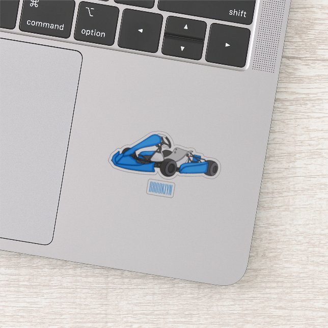 Sticker dessin animé de Kart racing (Détail)