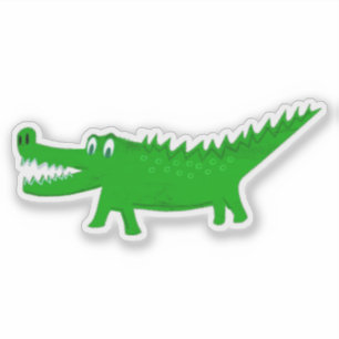 Sticker Dessin de bébé alligator mignon