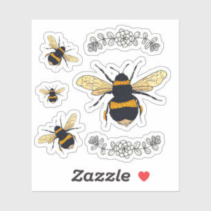 Sticker Dessin de bourdons croquants