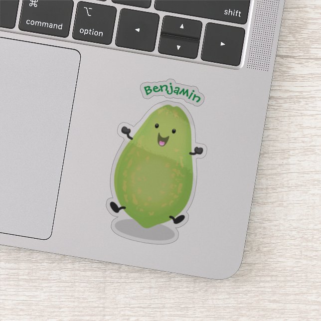 Sticker dessin de la patte papaye de Cute kawaii (Détail)