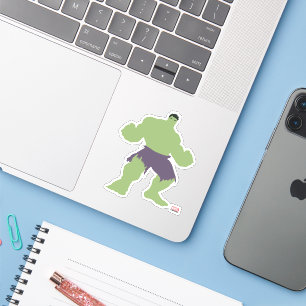 Sticker Dessin de personnage Hulk Flat Color