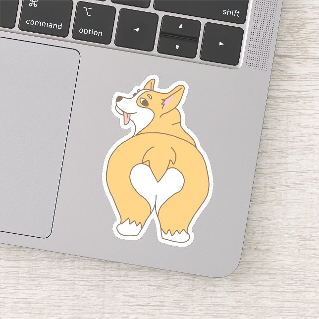 Sticker Dessin en forme de coeur amusant (Détail)