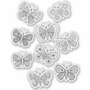 Sticker Dessin papillon